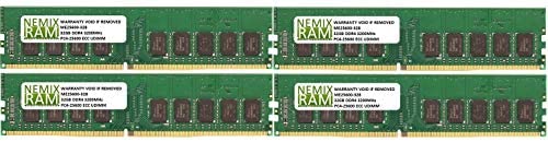 NEMIX RAM 128GB 4x32GB DDR4-3200 PC4-25600 2Rx8 ECC Unbuffered Server/Workstation Memory