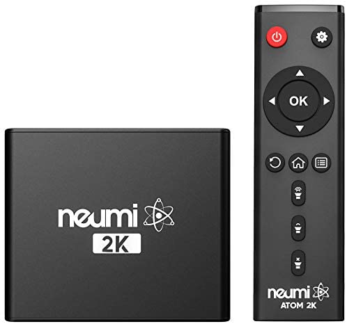 NEUMI Atom 2K HD Digital Media Player for USB Drives and SD Cards – with HDMI and Analog AV, Automatic Playback and Looping Capability