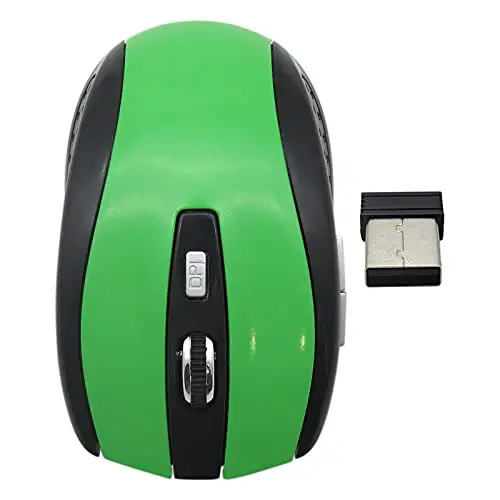 NGHTMRE Green USB Wireless Optical Mouse 2.4GHz Wireless for Laptop PC Notebook