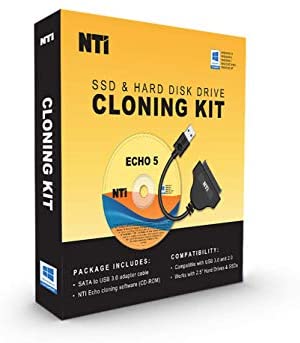 NTI Cloning Kit for SSD and Hard Disk Drives | Best Hard Drive Upgrade Kit | Software Available via Download and CD-ROM | Advanced High-Speed SATA-to-USB 3.0/2.0 Adapter Cable Included