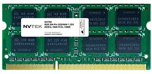 NVTEK 8GB DDR3-1600 PC3-12800 SODIMM Laptop RAM Memory Upgrade