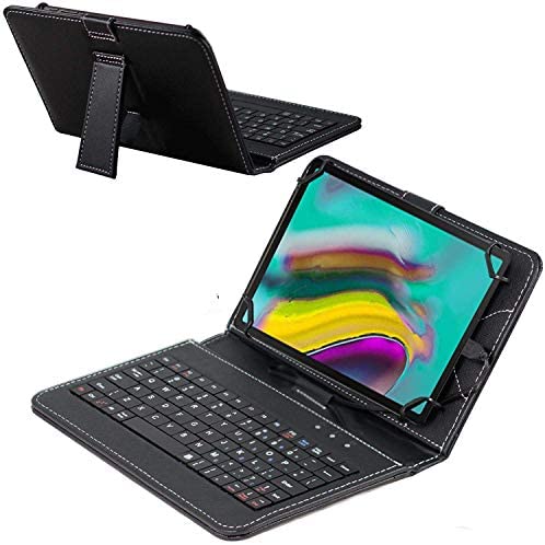 Navitech Black Keyboard Case Compatible with The Dragon Touch X10 10.6 inch Tablet