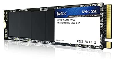 Netac SSD Internal Drive, 500GB Internal Solid State Drive, NVMe M.2 2280 PCIe Gen 3×4, M.2 SSD Read up to 1700MB/s, 3D NAND Internal SSD