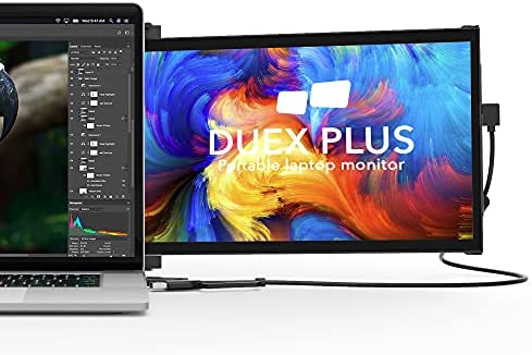 New Mobile Pixels Duex Plus Portable Monitor, 13.3 inch Full HD IPS Screen Extender, USB C/USB A Plug and Play Laptop Monitor,Windows/Mac/Android/Switch Compatible (Duex Plus)