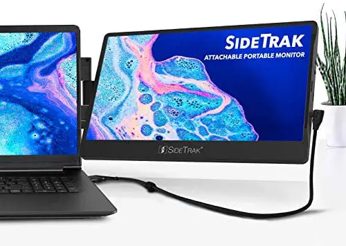 New SideTrak Swivel Attachable Portable Monitor for Laptop 12.5” FHD IPS Rotating Dual Laptop Screen | Mac, PC, Chrome OS Compatible | All Laptop Sizes | Powered by DisplayPort USB-C or Mini HDMI