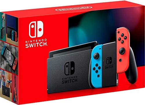 Nintendo Switch with Neon Blue and Neon Red Joy‑Con – HAC-001(-01)