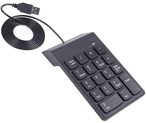 Numeric Keypad,USB Numeric Keypad,Kadaon USB 18 Key Number Numeric Keypad Keyboard for Laptop/Notebook PC Computer