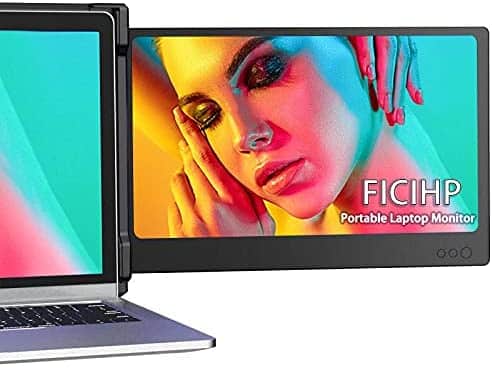 OFIYAA Plus Dual Laptop Screen Extender FHD IPS 1080P 12 inch Portable Monitor for Laptop with HDMI/USB-A/USB-C Ports, Additional Laptop Monitor for 13-16 inch Mac, PC, Dell, Chrome OS, PS4 Switch