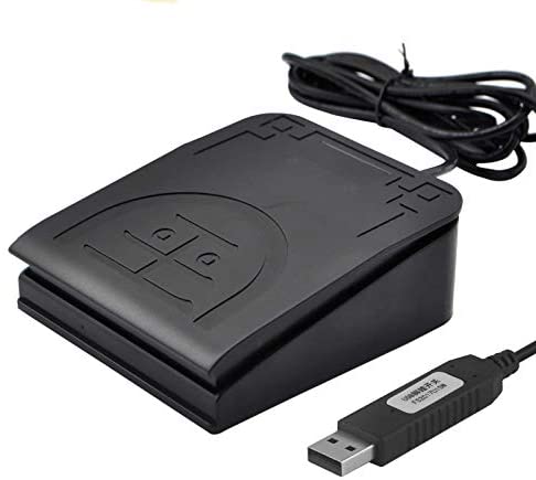 OLLGEN USB Foot Pedal Mechanical Switch Control One Key Program Computer Keyboard Mouse String Game Macro MIDI Cotroller Action HID (Single Pedal)