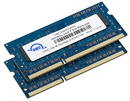 OWC 16GB (2x8GB) PC3-12800 DDR3L 1600MHz SO-DIMM 204 Pin CL11 Memory Upgrade Kit Compatible with iMac, Mac Mini, and MacBook Pro