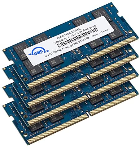 OWC 64GB (4 x 16GB) PC19200 DDR4 2400MHz SO-DIMMs Memory Compatible with 27″ iMac (Mid 2017), and Compatible PCs