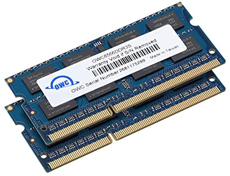 OWC 8 GB (2 X 4GB) PC8500 DDR3 1066 MHz 204-pin Memory Upgrade Kit, (OWC8566DDR3S8GP), Compatible with MacBook Pro, MacBook, Mac Mini and iMac