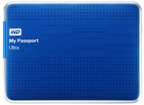 (Old Model) WD My Passport Ultra 1TB Portable External USB 3.0 Hard Drive with Auto Backup, Blue