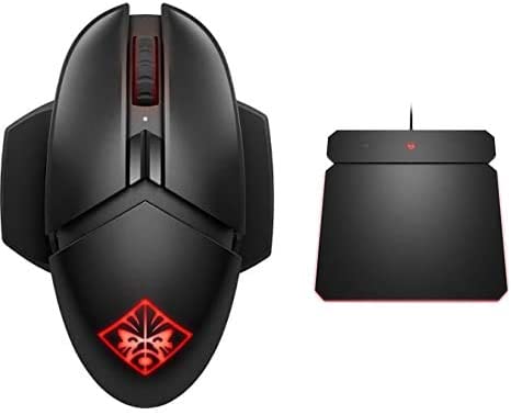 Omen by HP Photon Wireless Gaming Mouse (Black) with Omen by HP Outpost Gaming Mouse Pad(Black)