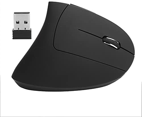 Optical Vertical Mouse Wireless 6D 5th Gen Ergonomic Right Hand Gaming Office Computer Mice Wireless Vertical Mouse Silent Mice(Black)