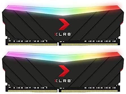 PNY 32GB (2x16GB) XLR8 Gaming Epic-X RGB DDR4 3200MHz Desktop Memory RAM – (MD32GK2D4320016XRGB)