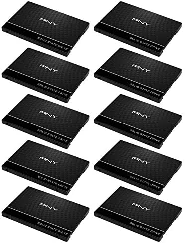 PNY SSD7CS900-120-RBX10 120GB 2.5” SATA III Internal Solid State Drive, 10-Pack