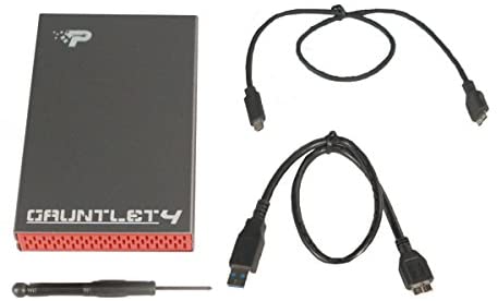 Patriot Gauntlet 4 Sata III USB 3.1 Gen 2 / Type-C External Hard Drive HDD, Solid State Drive SSD Enclosure (PCGT425S)