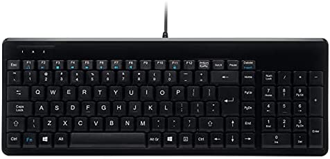 Perixx PERIBOARD-220 Wired USB Keyboard – Compact Size – 398x145x30 mm – US English Layout (11502)