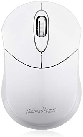 Perixx PERIMICE-802W Wireless Bluetooth Mouse – Portable Design for Windows, iOS, and Android Tablet – White