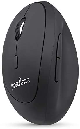 Perixx Perimice-719L, Left Handed Wireless Vertical Mouse, Portable Size for Laptops Computer, 3 Level DPI