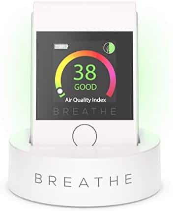 Portable Air Quality Monitor- BREATHE|Smart 2.Air Quality Tester, Instantly Measures Indoor & Outdoor Air Quality Levels. Monitors Dust, Smoke, PM 2.5 Air Pollution – Reduce Your Exposure to Toxic Air