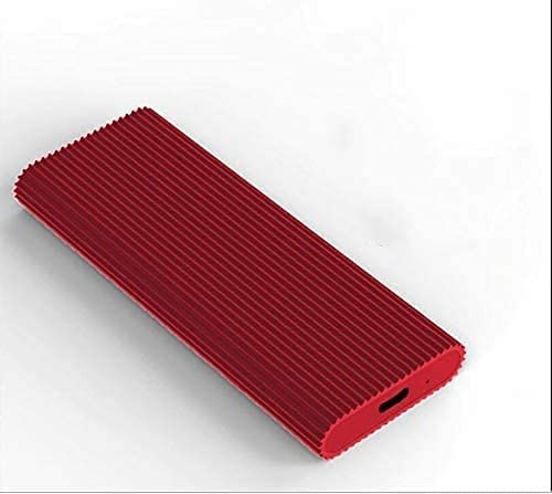 Portable Hard Drive Ultra-Thin Hard Drive External USB 3.1 Type C 1TB 2TB Hard Drive, Suitable for Mac, PC, Laptop, PS4, Xbox One 2TB-Red (2TB-YOP-B4)
