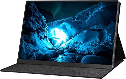 Portable Monitor 4K – 15.6 inch 3840 x 2160 UHD 72% NTSC HDR FreeSync USB-C Portable Display with Zero Frame HD Type-C Mini DP for Laptop PC Phone Mac Surface Xbox PS4 Switch (Black)
