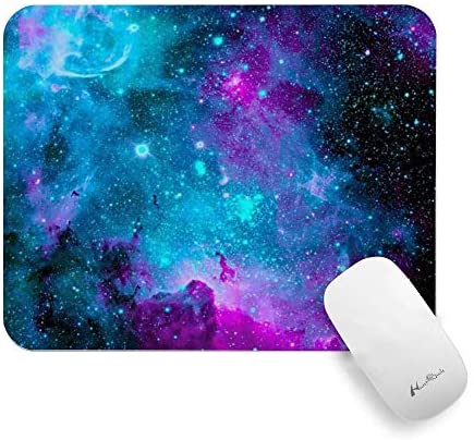 Pricetail Mouse Pad, Pretty Purple Galaxy Mouse Pads with Design, Non-Slip Mousepads, Waterproof Office Mousemat for PC Computers Laptop, 7.9 x 9.8 x 0.1 Inch