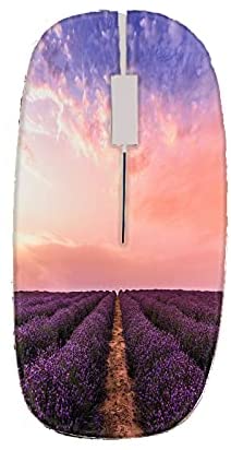 Printing Lavender 1 Plastics Compatible with Bluetooth Mouse Beautiful for Womon
