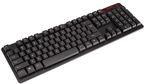 QiaNgshuAikj Wireless Gaming Keyboard and Mouse Combo,104 Key USB Adjustable Dpi, for Gaming Notebook Office(Black)
