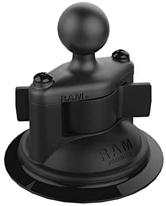 RAM Mounts Twist-Lock Composite Suction Cup Base with Ball RAP-B-224-1U with B Size 1″ Ball