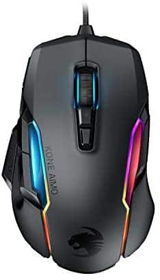 ROCCAT Kone AIMO Gaming Mouse (High Precision, Optical Owl-Eye Sensor (100 to 16.000 DPI), RGB Aimo LED Illumination, 23 Programmable Keys, Designed in Germany) Black (Remastered)