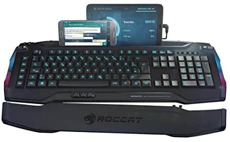 ROCCAT Skeltr – Smart Communication RGB Gaming Keyboard with Universal Device Docking Slot, Black