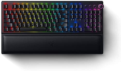Razer BlackWidow Mechanical Wireless Gaming Keyboard: Green Mechanical Switches – Tactile & Clicky – Chroma RGB Lighting – Anti-Ghosting – Programmable Macro Functionality (Renewed)