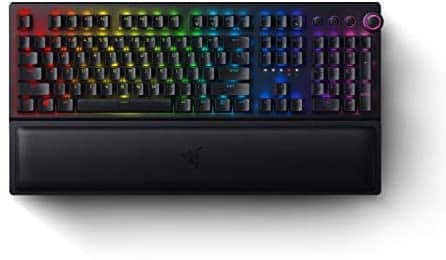 Razer BlackWidow V3 Pro Mechanical Wireless Gaming Keyboard: Green Mechanical Switches – Tactile & Clicky – Chroma RGB Lighting – Doubleshot ABS Keycaps – Transparent Switch Housing – Bluetooth/2.4GHz