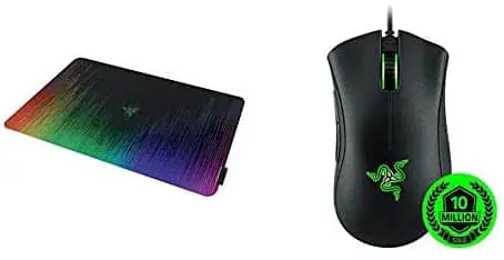 Razer DeathAdder Essential Black Gaming Mouse + Sphex V2 Gaming Mousepad Bundle