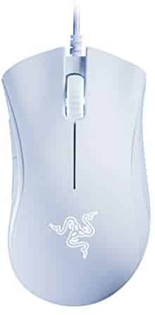 Razer DeathAdder Essential Gaming Mouse: 6400 DPI Optical Sensor – 5 Programmable Buttons – Mechanical Switches – Rubber Side Grips – Mercury White