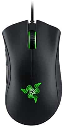 Razer DeathAdder Essential Gaming Mouse, Optical Sensor, 6400 DPI, 5 programmable Buttons, Mechanical switches, Rubber Side Grips, Classic Black