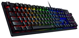 Razer Huntsman Gaming Keyboard: Fastest Keyboard Switches Ever – Clicky Optical Switches – Customizable Chroma RGB Lighting – Programmable Macro Functionality – Classic Black