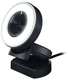 Razer Kiyo Streaming Webcam: 1080p 30 FPS / 720p 60 FPS – Ring Light w/ Adjustable Brightness – Built-in Microphone – Advanced Autofocus
