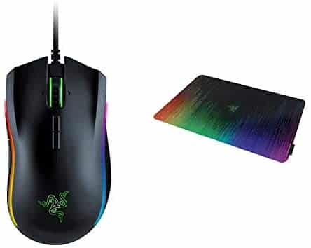 Razer Mamba Elite Wired Gaming Mouse & Sphex V2 Gaming Mouse Pad: Ultra-Thin Form Factor – Optimized Gaming Surface – Polycarbonate Finish