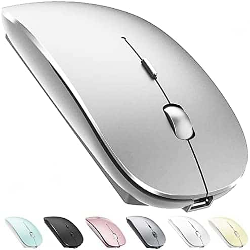 Rechargeable Bluetooth Mouse for Laptop iPad Pro iPad Air MacBook Pro MacBook Air Wireless Mouse for Laptop Mac MacBook Chromebook Win8/10