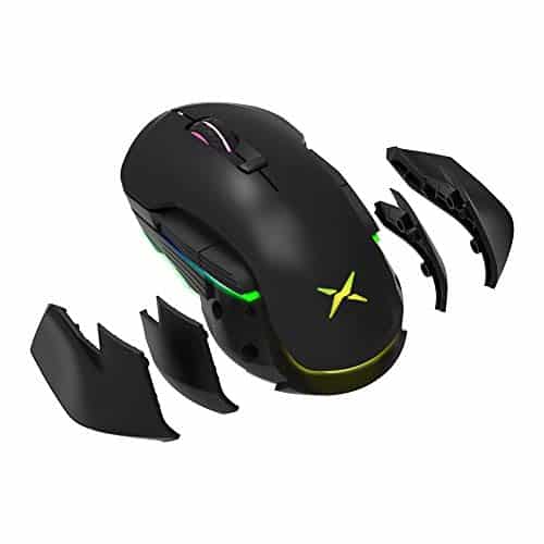 Rechargeable Wireless Gaming Mouse, EIRIX 16000 DPI Wired/2.4G Wireless Dual Mode Ergonomic RGB Gaming Mice,Adjustable Programmable FPS Gaming Mouse for Windows 2000/XP/Vista/7/8/10