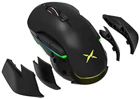 Rechargeable Wireless Gaming Mouse, eirix 2.4G Wireless Dual Mode Ergonomic RGB Gaming Mice, DPI 16000 Adjustable Programmable FPS Computer Mouse for Windows 2000/XP/Vista/7/8/10