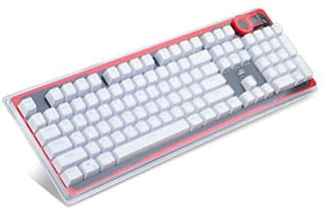 Redragon A101 Replacement Keycaps,104 Keyboard Keycaps, Cherry MX Compatible, Mechanical Keyboard Keycaps Inclusive Keypuller for Mechanical Keyboard (White)