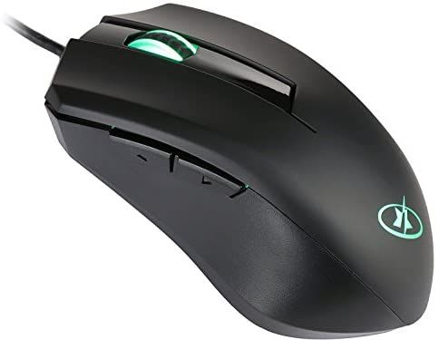 Rosewill Ergonomic Computer Laptop Gaming Mouse, 5 Levels up to 4000 DPI w/ Advanced Optical Sensor, 7 LED Backlit Colors – RGM-400