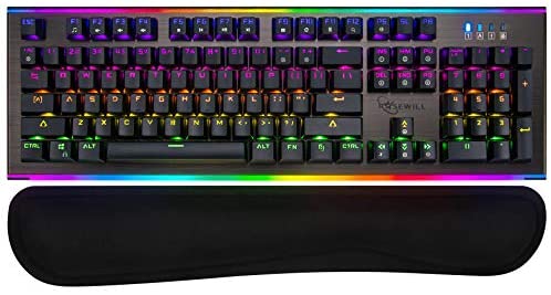Rosewill Mechanical Gaming Keyboard, 19 RGB Backlit Modes, Dynamic Customizable Rim Backlights, Blue Switches – NEON K75 V2