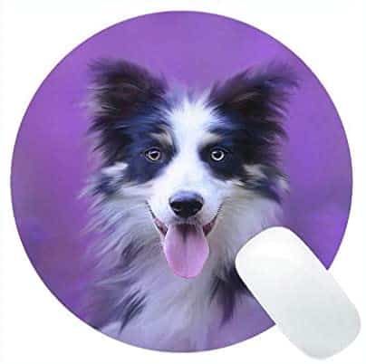 Round Mouse mats,Dog Portrait Animal Animal Portrait Pet Dog Head Gaming Mouse pad
