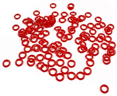 Rubber O-Ring Switch Sound Dampeners for Mechanical Gaming Keyboard keyswitches (Cherry MX, Gateron) – 135 pcs (1.5mm 50A, Red)